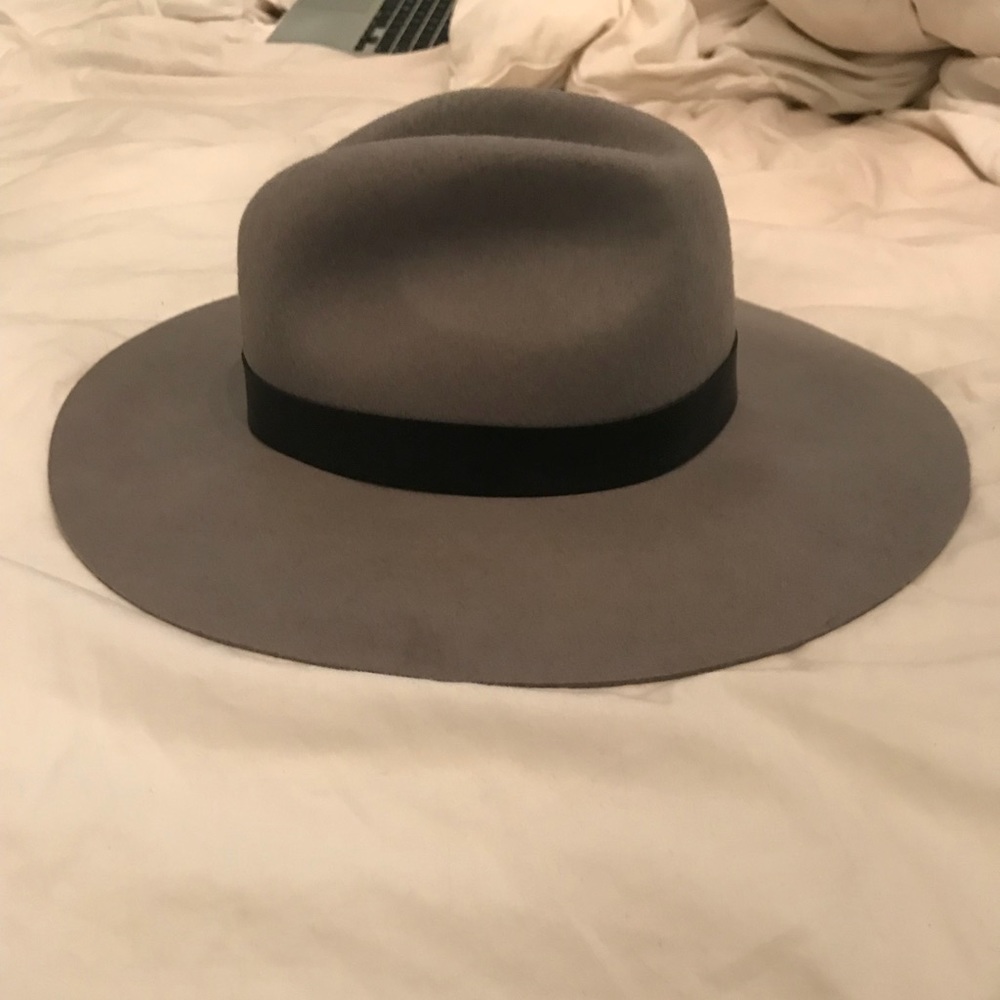 TOPSHOP gray felt hat